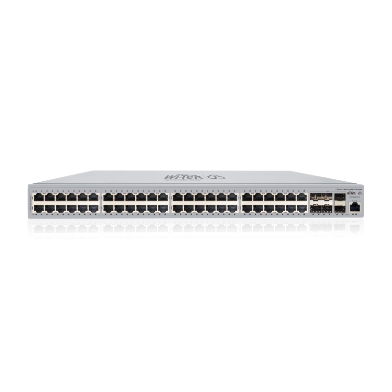 Wi-Tek WI-PCMS554FP-L3 Промышленный 48-портовый управляемый коммутатор PoE