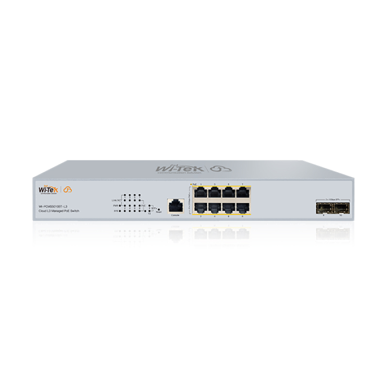 Wi-Tek WI-PCMS5010BT-L3 Промышленный 8-портовый управляемый коммутатор PoE