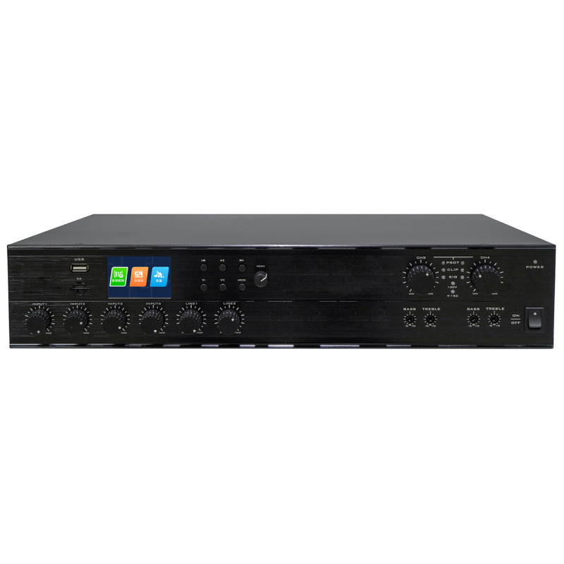 ITC T-2240UC 2-канальный матричный цифровой микшерный усилитель 2*240 Вт с Bluetooth, тюнером и MP3