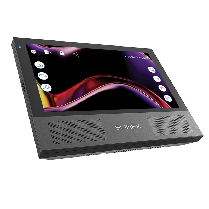 Slinex Sonik-7 цвет черный. 7" AHD Домофон с сенсорным экраном, стерео динамиками и сменными панелями