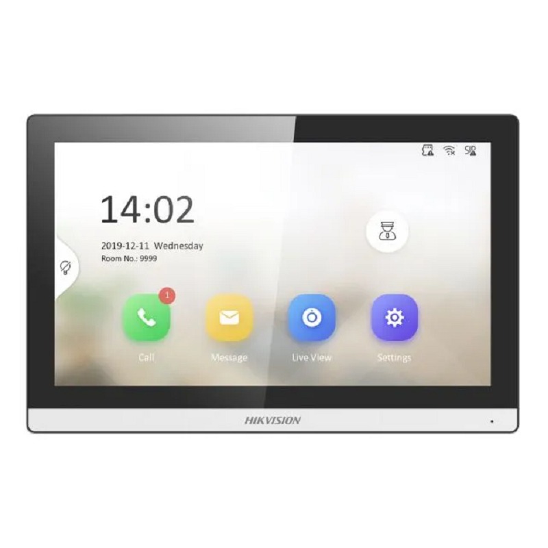 Hikvision DS-KH6350-WTE1 (Black) видеодомофон 7" цветной TFT LCD экран