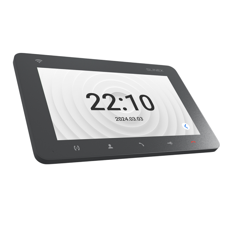 Slinex SM-07N Cloud цвет графит. 7" Компактный видеодомофон с функцией переадресации вызова