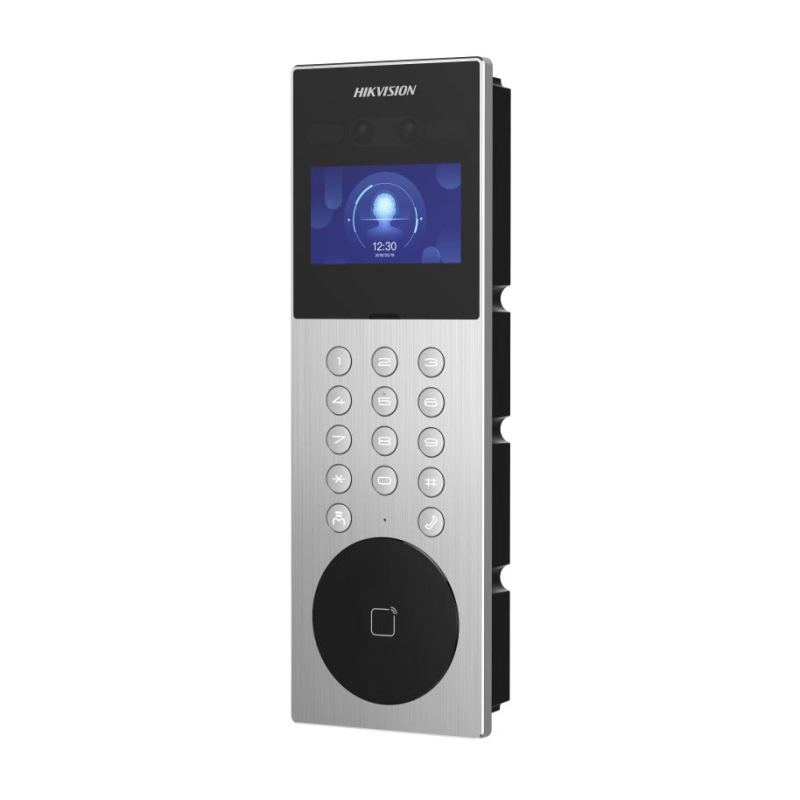 Hikvision DS-KD9203-ME6 многоабонентская вызывная IP панель с биометрическим считывателем