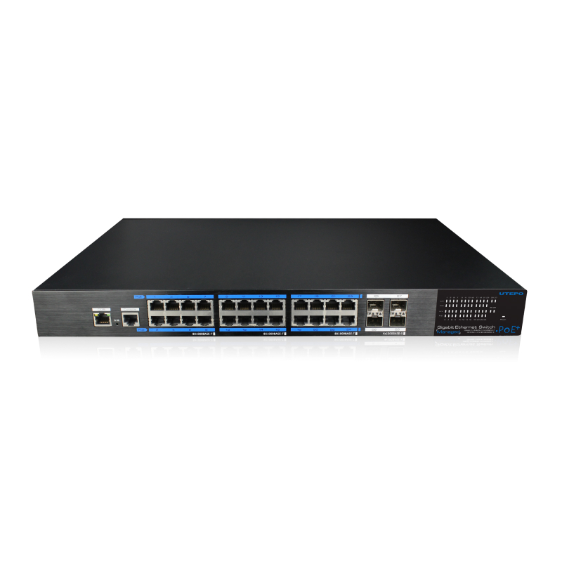 UTEPO UTP7524GE-POE-4GF Коммутатор 24-портовый управляемый PoE