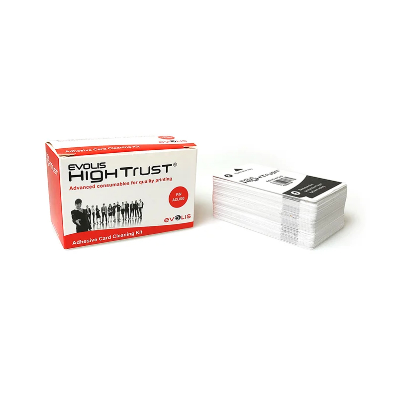 Evolis ACL003 Набор для чистки с клейкими картами (для чистящих роликов) 50 карт для Evolis/Primacy