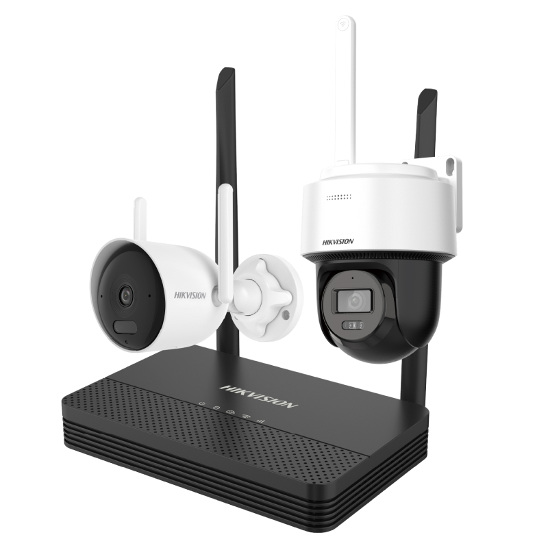 Hikvision DS-J142I(STD)/NKS422WBPH комплект видеонаблюдения 2MP (1 bullet + 1 PTDome + Видеорегистратор)