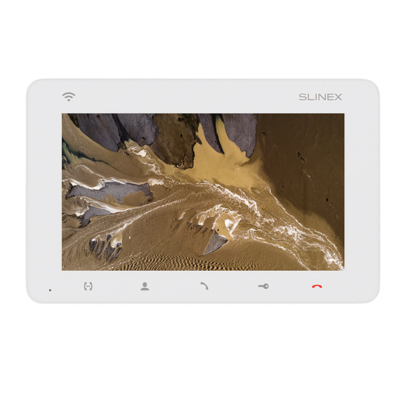 Slinex SM-07N Cloud цвет белый. 7" Компактный видеодомофон с функцией переадресации вызова