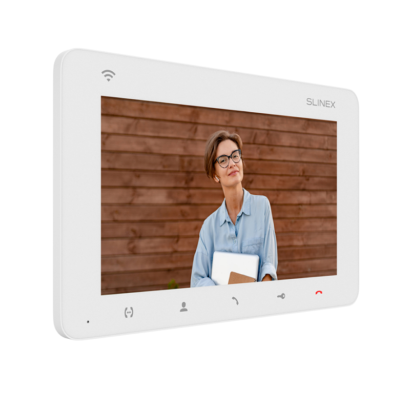 Slinex SM-07N Cloud цвет белый. 7" Компактный видеодомофон с функцией переадресации вызова