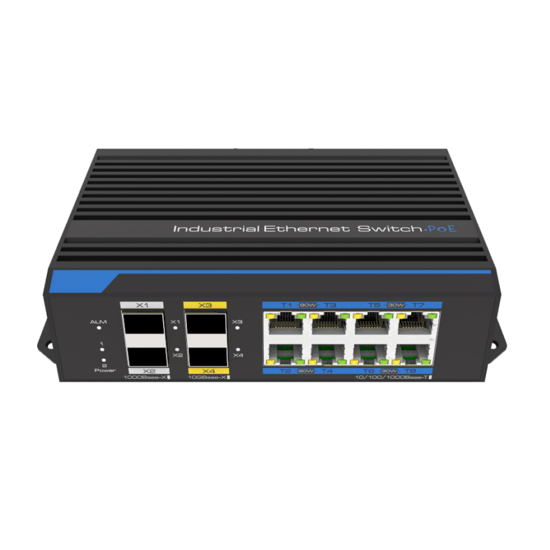 UTEPO UTP7612S-PSD360 Промышленный 8-портовый управляемый коммутатор bt PoE