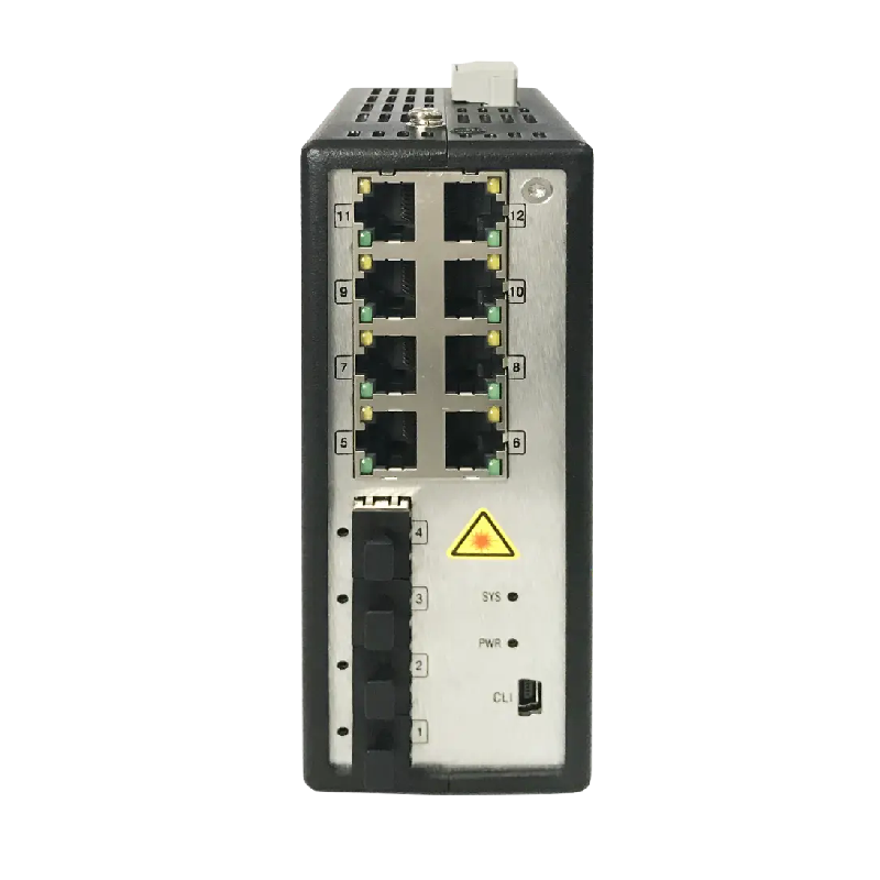 Hikvision DS-3T3512P Промышленный 8-портовый управляемый коммутатор PoE
