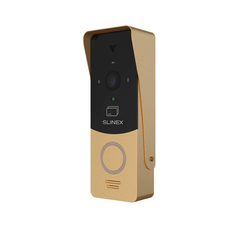 Slinex ML-20CR HD цвет черный + золото. Вызывная панель высокого разрешения 2,0 Мп (AHD) / 960 ТВЛ