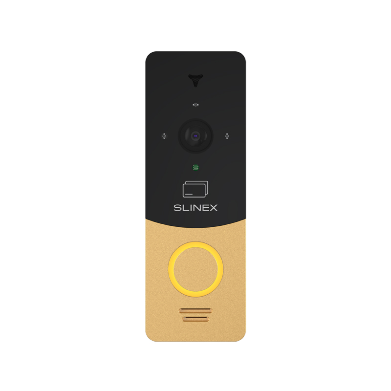 Slinex ML-20CR HD цвет черный + золото. Вызывная панель высокого разрешения 2,0 Мп (AHD) / 960 ТВЛ