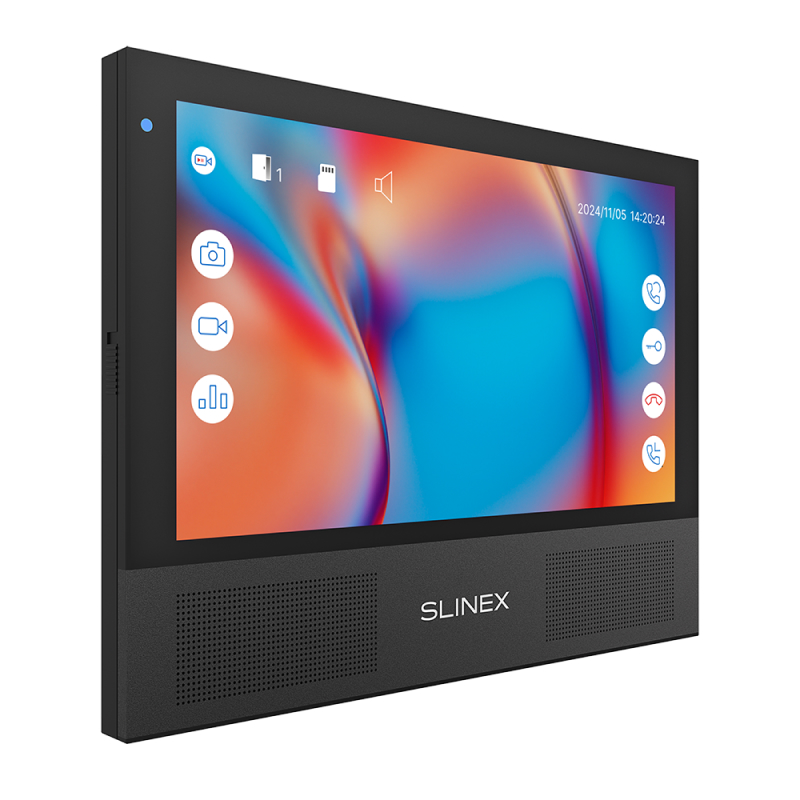 Slinex Sonik-7 Cloud цвет черный. 7" AHD Видеодомофон с переадресацией входящего вызова